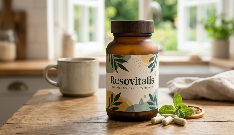 Resovitalis product capsule macro photograph